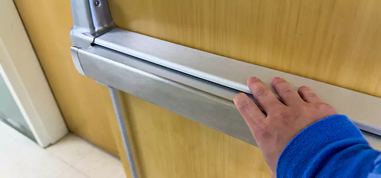 Installing a Push Bar on a Door Whittier
